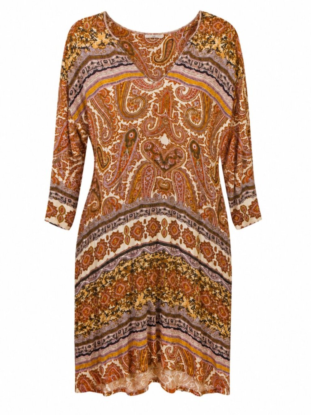 Anthropologie Velvet by Graham & Spencer Paisley Boho Tunic Mini Dress Size M